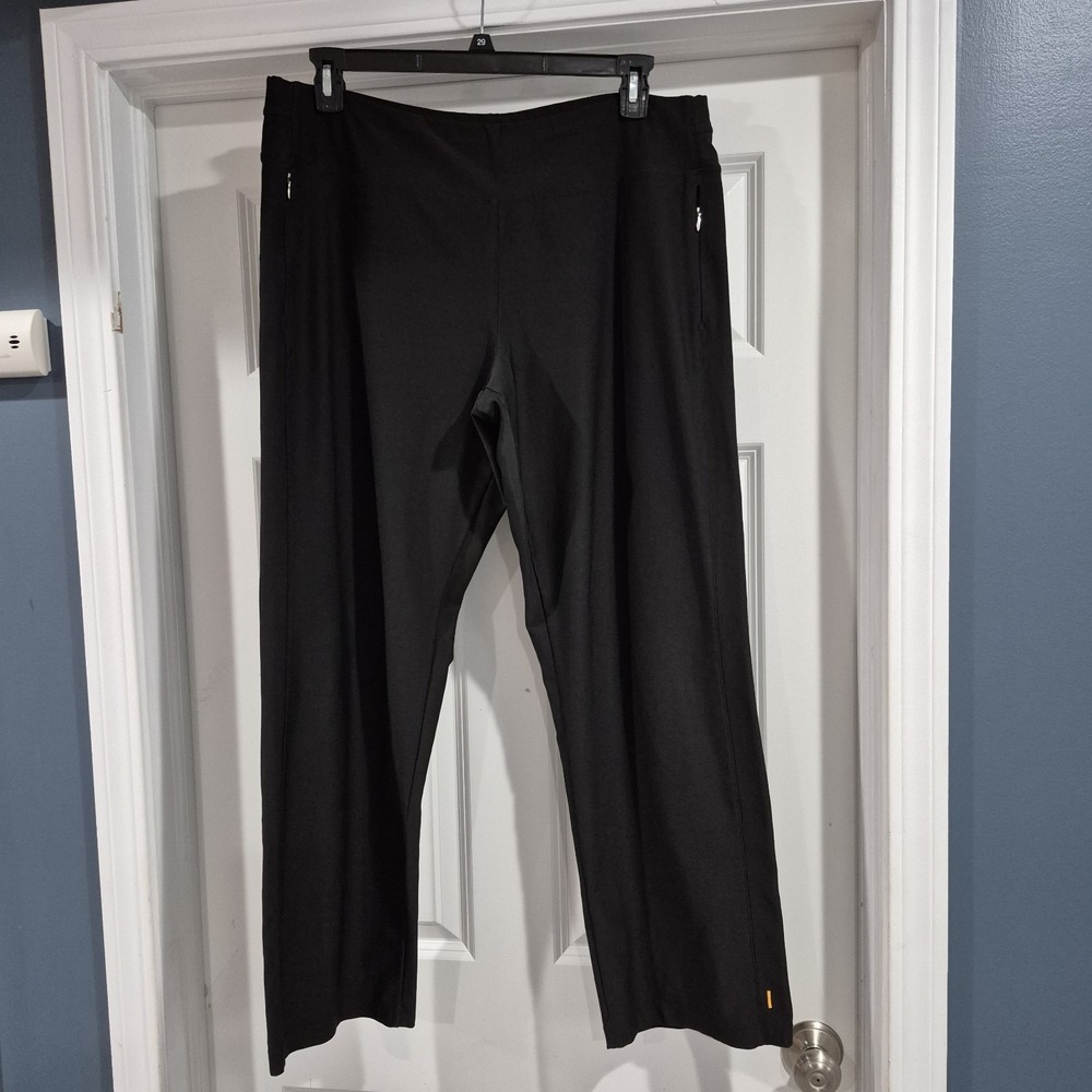 Lucy Pants Womens XL Black Wide Leg Track Yoga Hiking Outdoor Workout Everyday